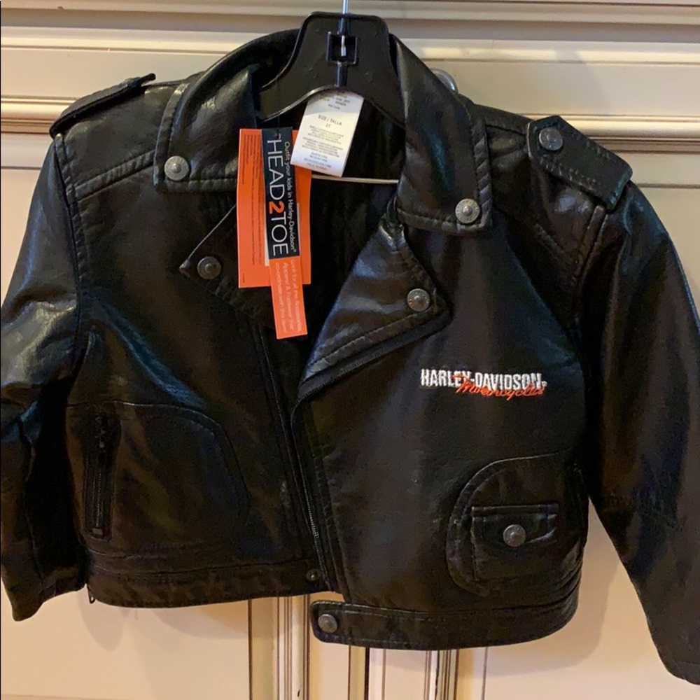 NWT Harley Davidson pleather size 2t.